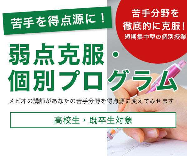 弱点克服・個別プログラム