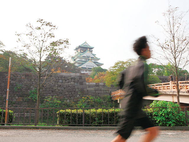 大阪城公園の周回道路